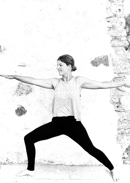 Yoga Krieger – Schwarzweiß