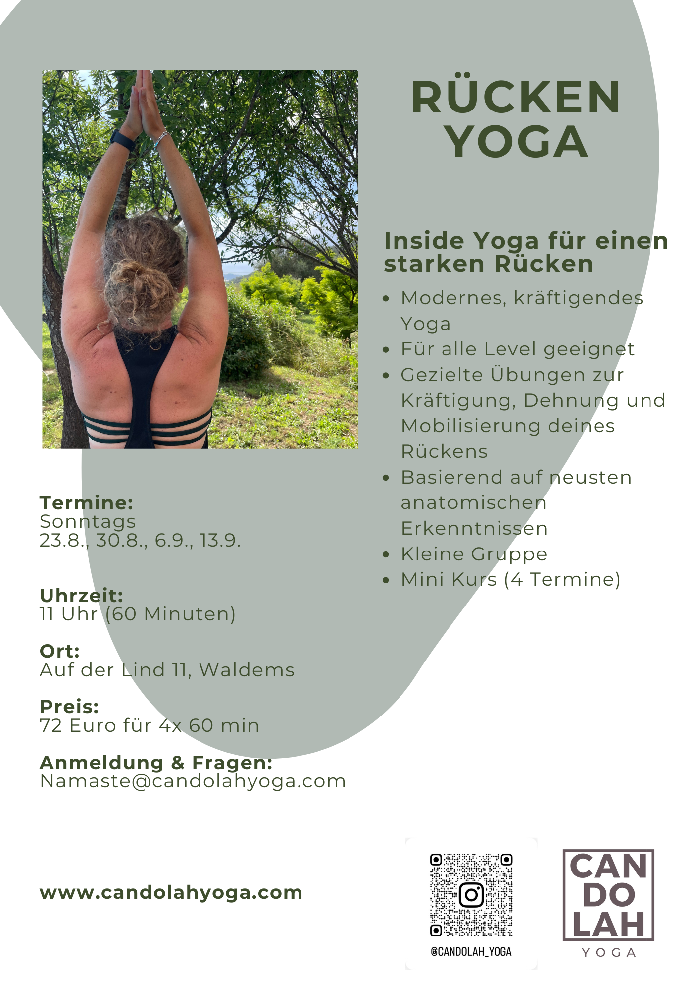 Rückenyoga Flyer